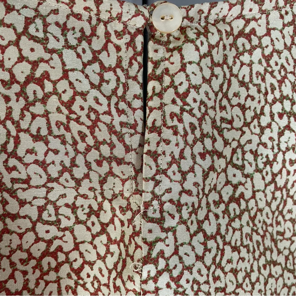 Vintage Silk club 100% silk animal print blouse - Picture 4 of 5